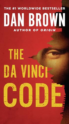 The Da Vinci Code by Dan Brown, paperback edition, struck through and stamped FICTION for comparison against Master Thyself.
